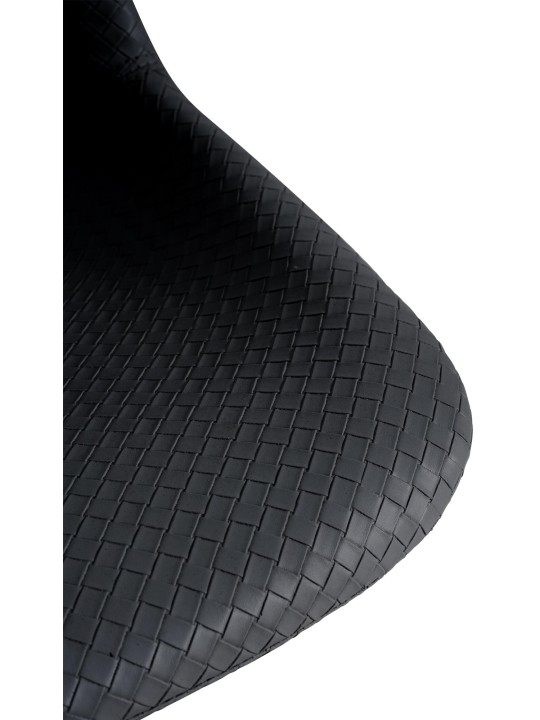 Set 2 scaune de bar Loft imitatie piele, negru