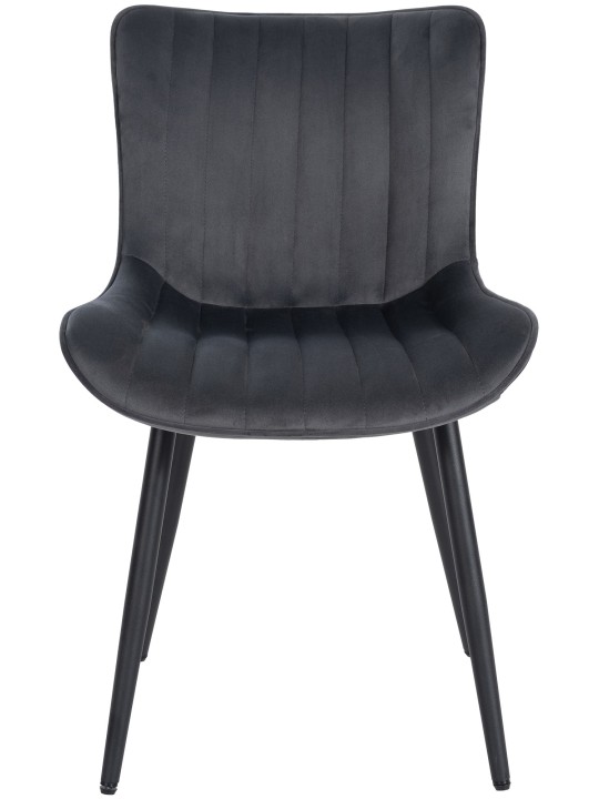 Scaun Largo catifea, gri închis Scaun Largo catifea, gri închis