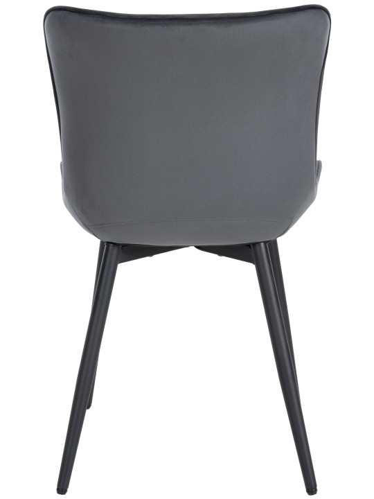 Scaun Largo catifea, gri închis Scaun Largo catifea, gri închis