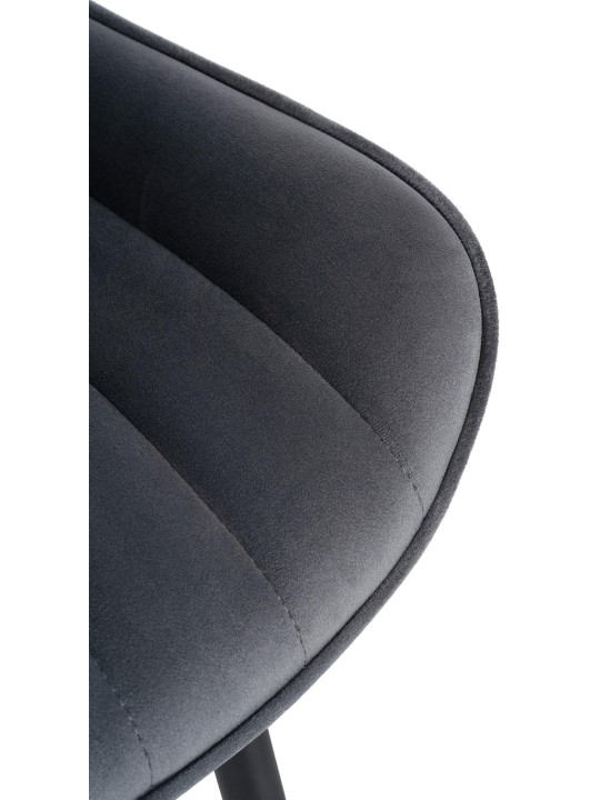 Scaun Largo catifea, gri închis Scaun Largo catifea, gri închis