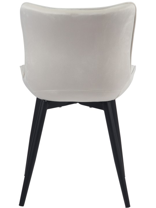 Scaun Brady catifea, crem