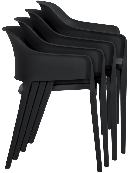 Scaun stivuitor Puebla, negru Scaun stivuitor Puebla, negru