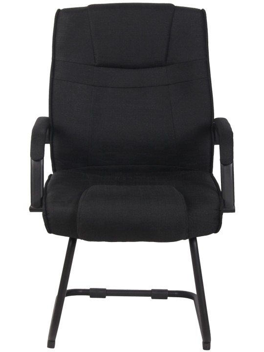 Set 2 scaune stofa Attila, negru/negru Set 2 scaune stofa Attila, negru/negru