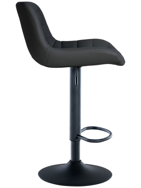 Scaun de bar Tover imitatie piele, negru