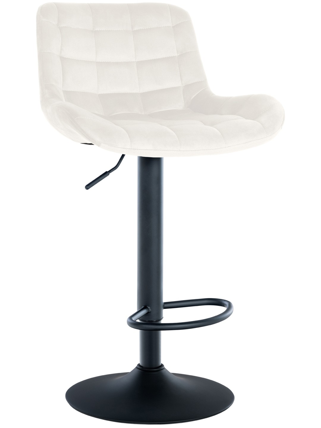 Scaun de bar Tover catifea, crem