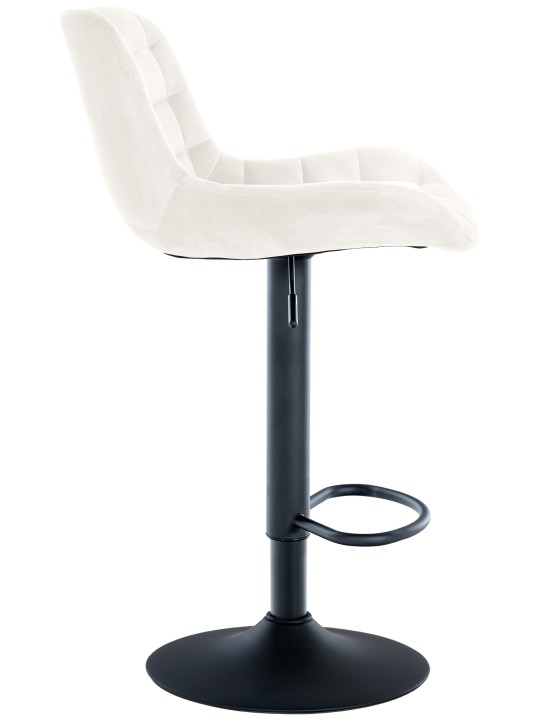 Scaun de bar Tover catifea, crem Scaun de bar Tover catifea, crem