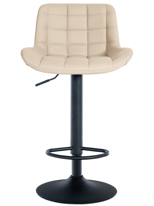 Set 2 taburete de bar Tover imitatie piele, crem