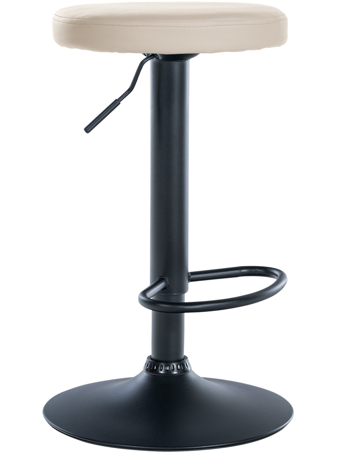 Scaun de bar Ponte imitatie piele, crem