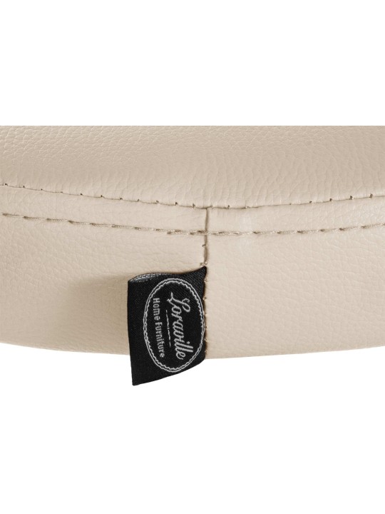 Scaun de bar Ponte imitatie piele, crem