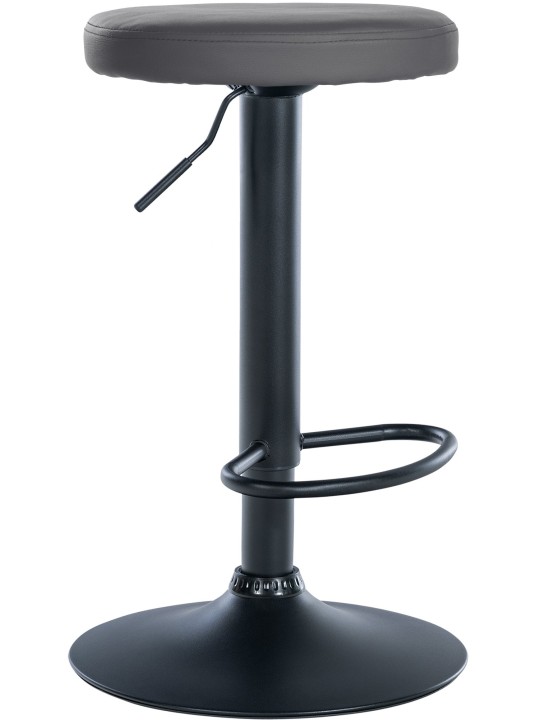 Scaun de bar Ponte imitatie piele, gri