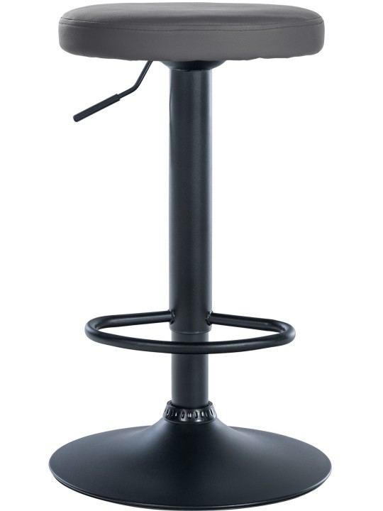 Scaun de bar Ponte imitatie piele, gri