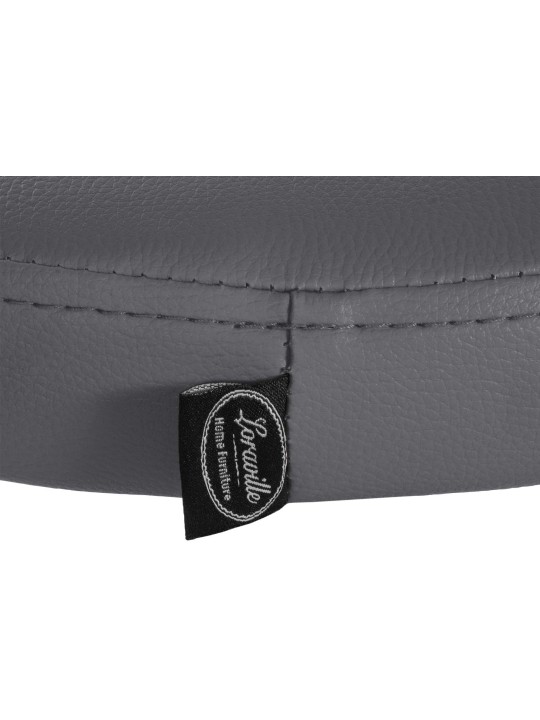 Scaun de bar Ponte imitatie piele, gri