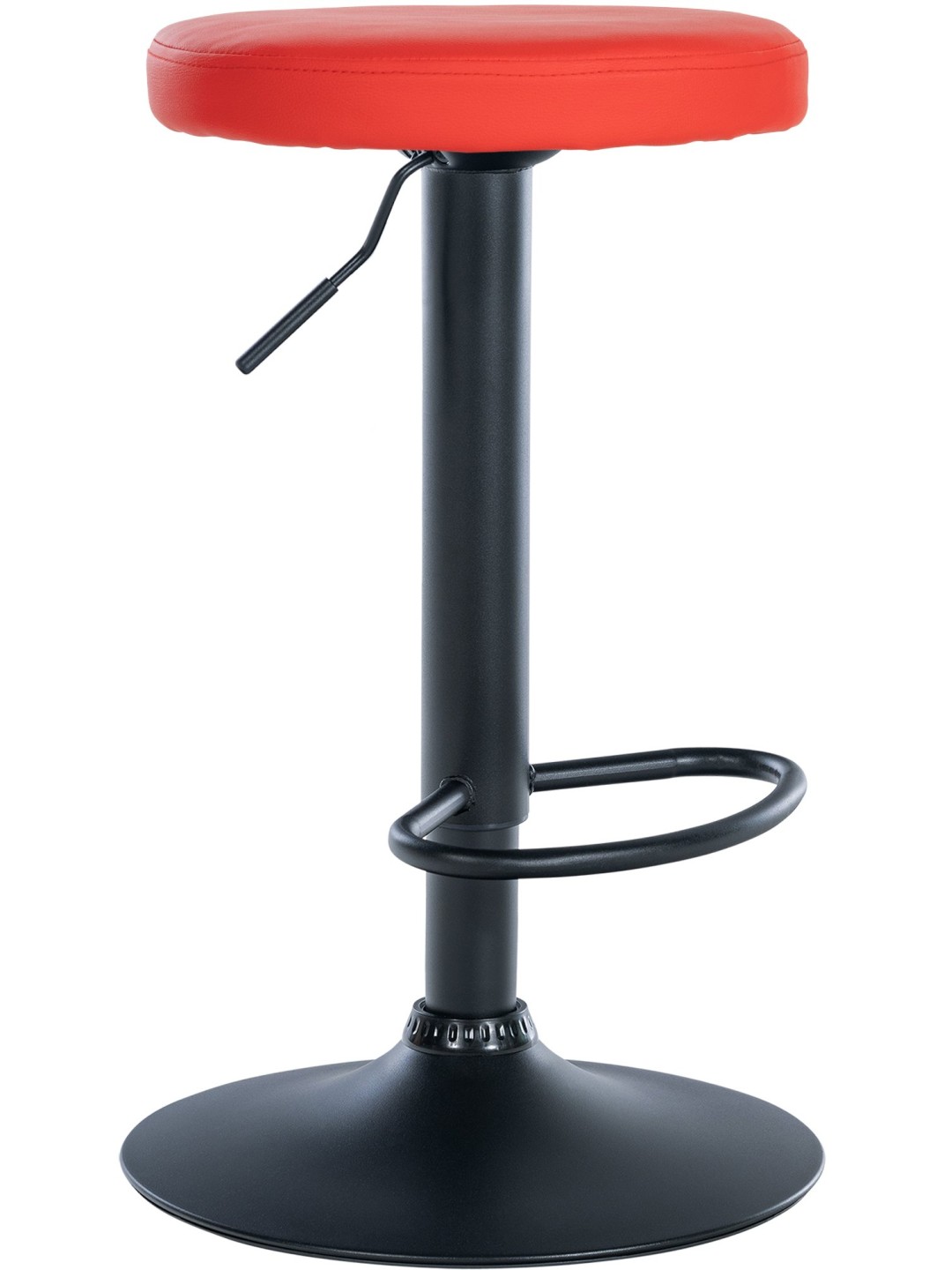 Scaun de bar Ponte imitatie piele, roșu