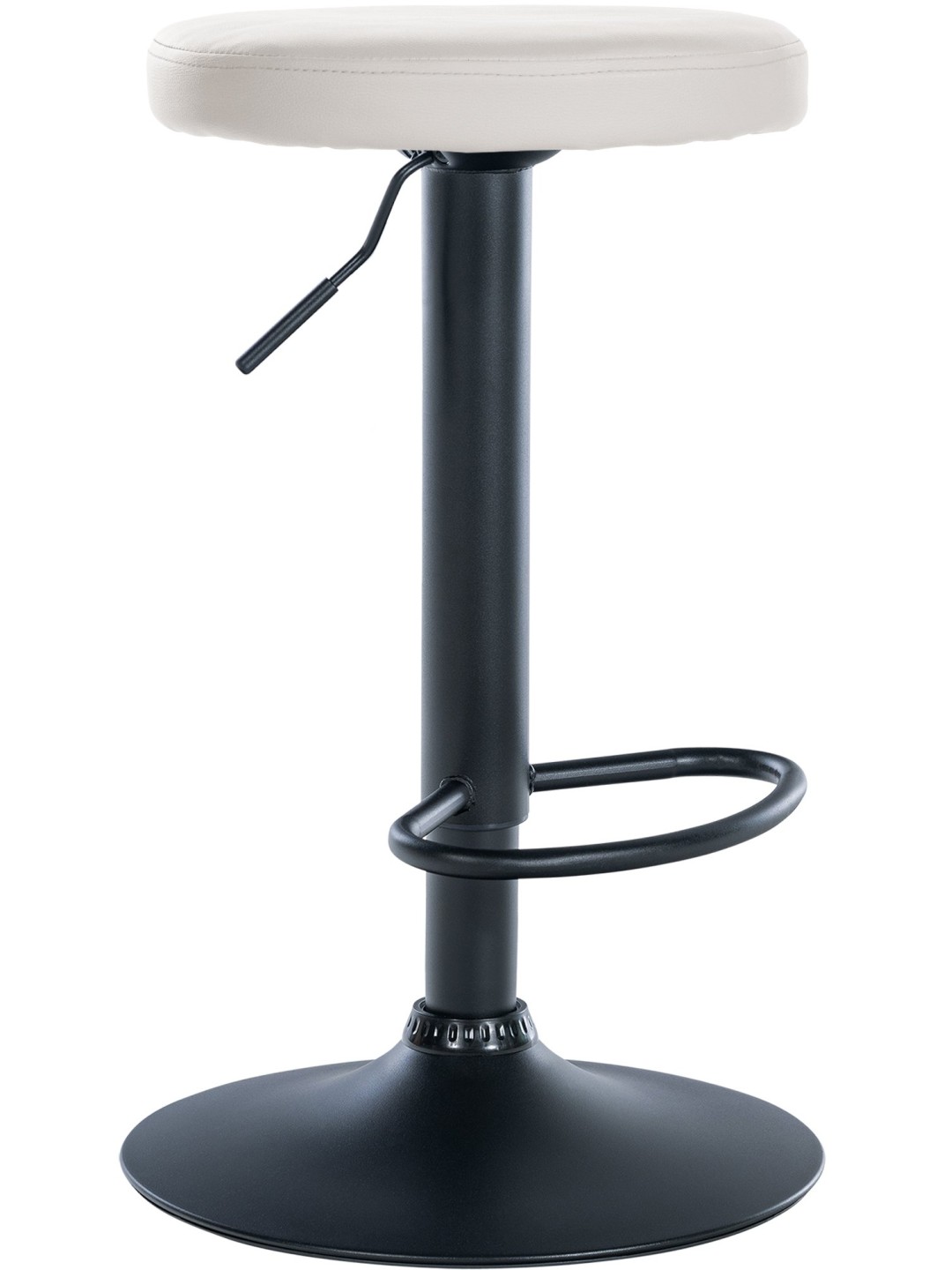 Scaun de bar Ponte imitatie piele, alb