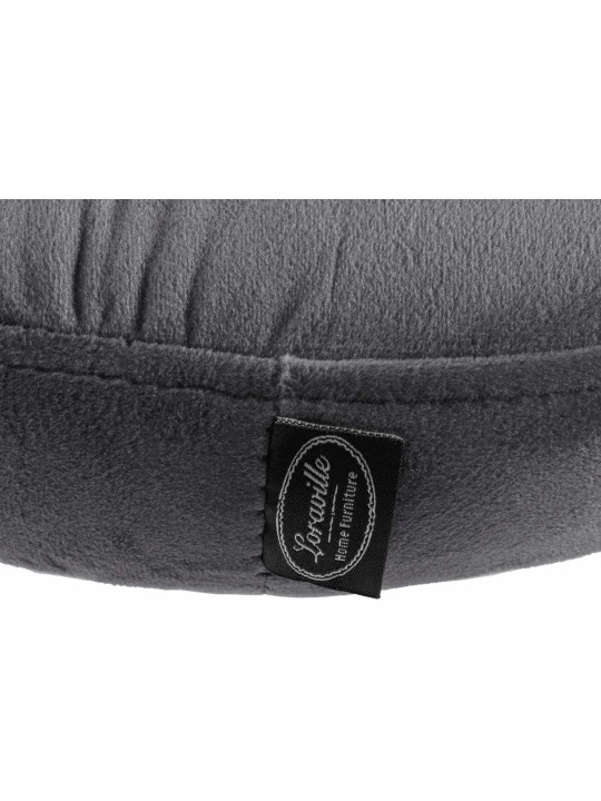 Scaun de bar Ponte catifea crom, gri închis