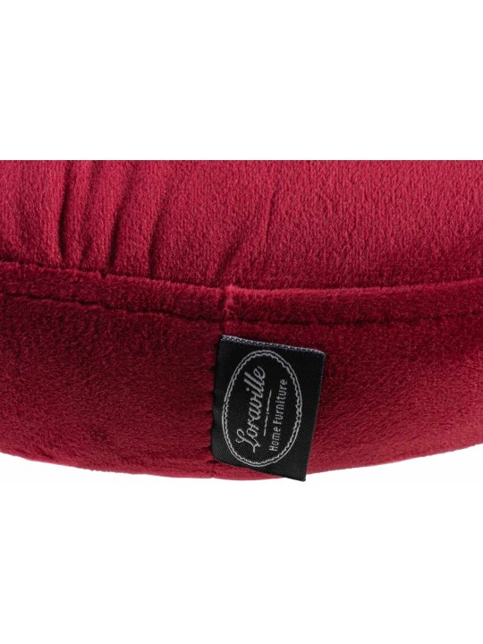 Scaun de bar Ponte catifea crom, roșu