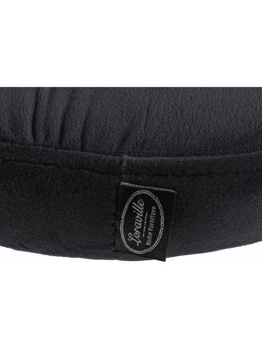 Scaun de bar Ponte catifea crom, negru Scaun de bar Ponte catifea crom, negru