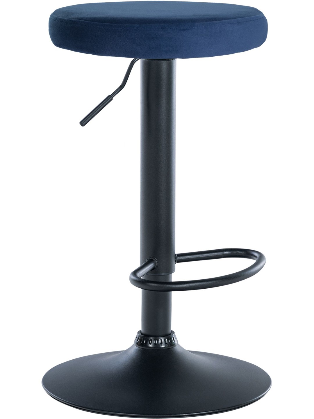 Scaun de bar Ponte catifea, albastru