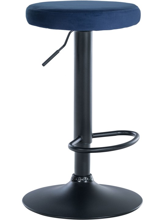 Scaun de bar Ponte catifea, albastru