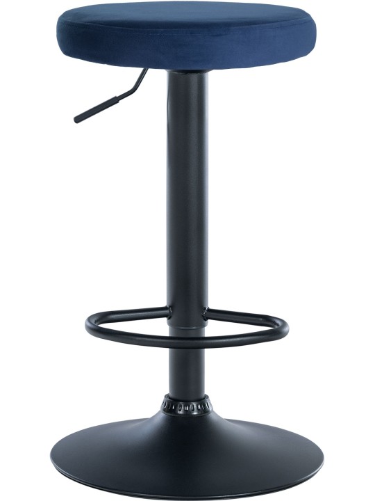 Scaun de bar Ponte catifea, albastru