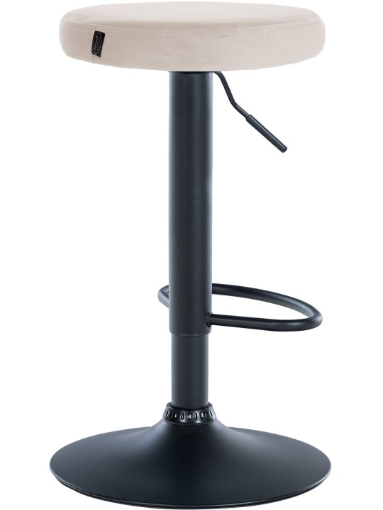 Scaun de bar Ponte catifea, crem