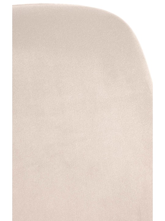 Scaun de sufragerie Victoria catifea, crem