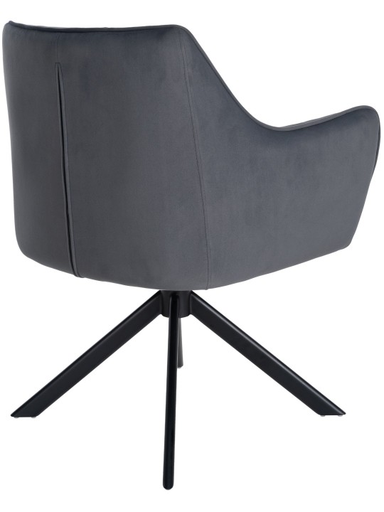 Scaun balansoar din catifea, gri închis Scaun balansoar din catifea, gri închis