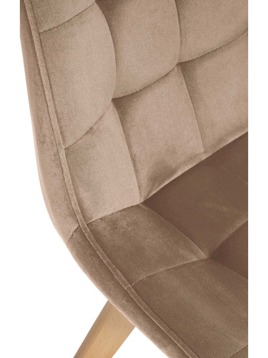 Scaun Brook catifea, maro