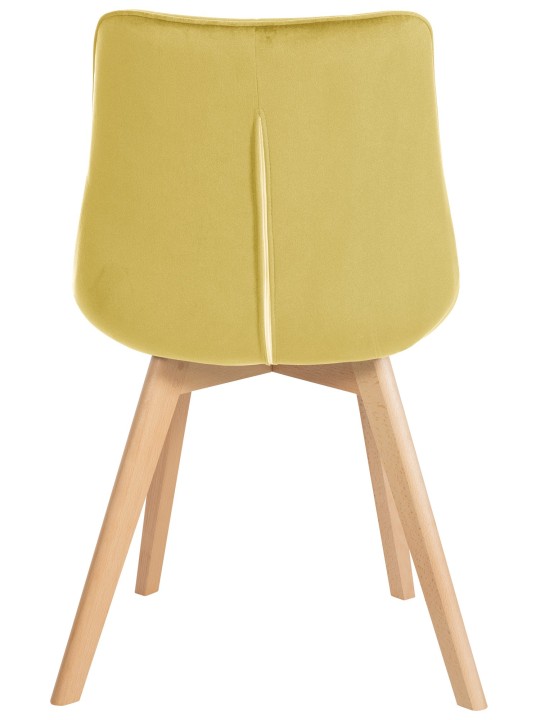 Scaun Brook catifea, galben