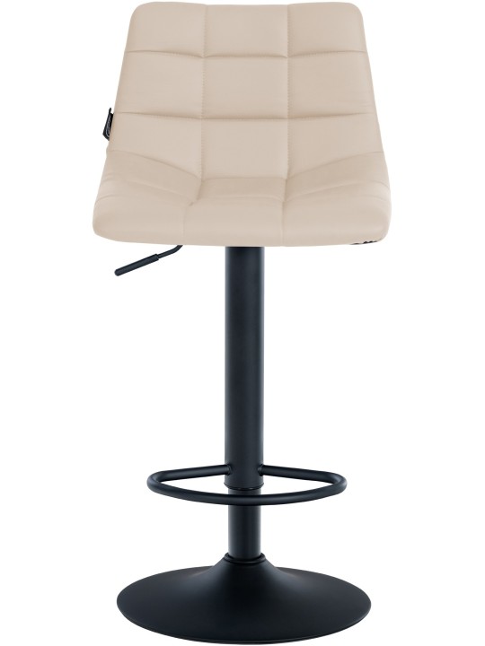 Set 2 scaune de bar Jerry imitatie piele, crem