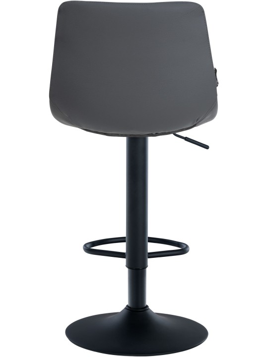 Set 2 scaune de bar Jerry imitatie piele, gri