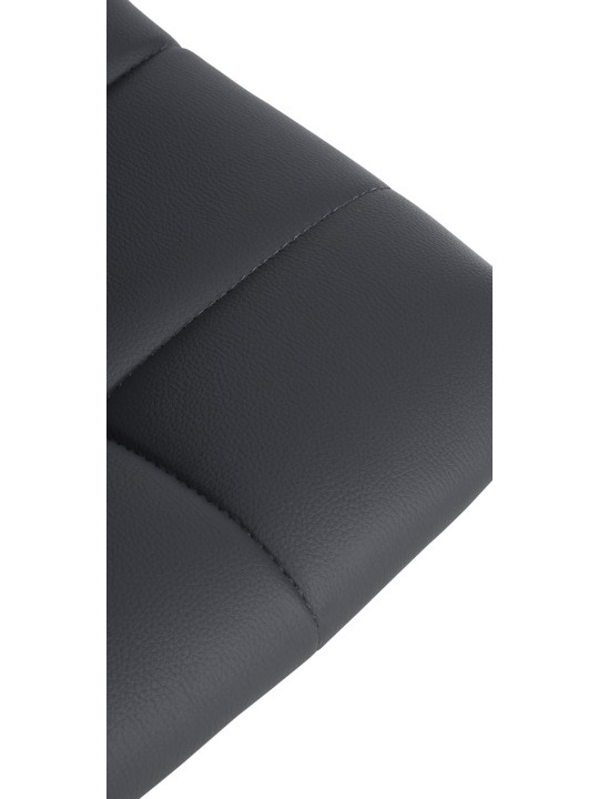 Set 2 taburete de bar Jerry imitatie piele crom, gri