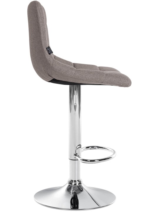 Set 2 taburete de bar tesatura Jerry crom, gri