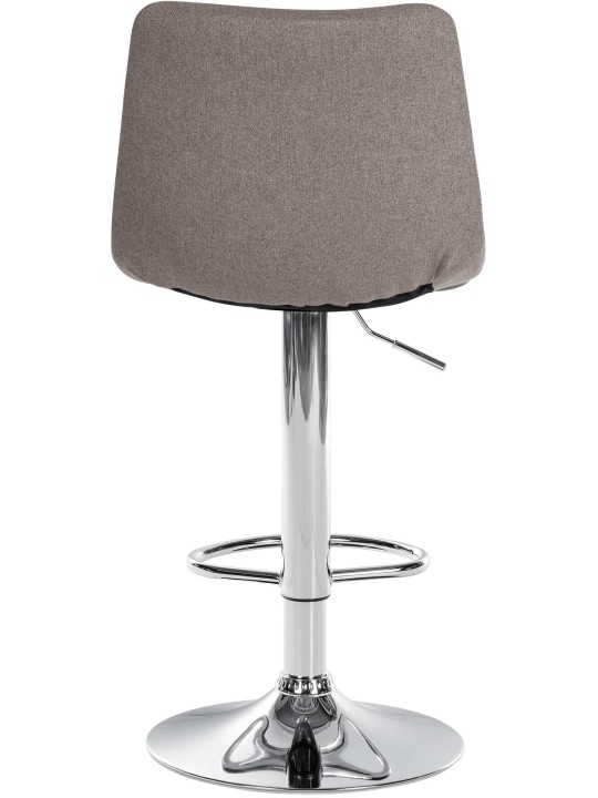 Set 2 taburete de bar tesatura Jerry crom, gri