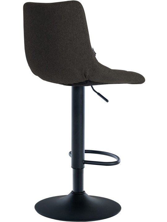 Set 2 taburete de bar tesatura Jerry, gri închis