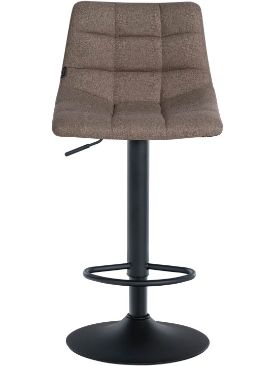 Set 2 taburete de bar tesatura Jerry, taupe