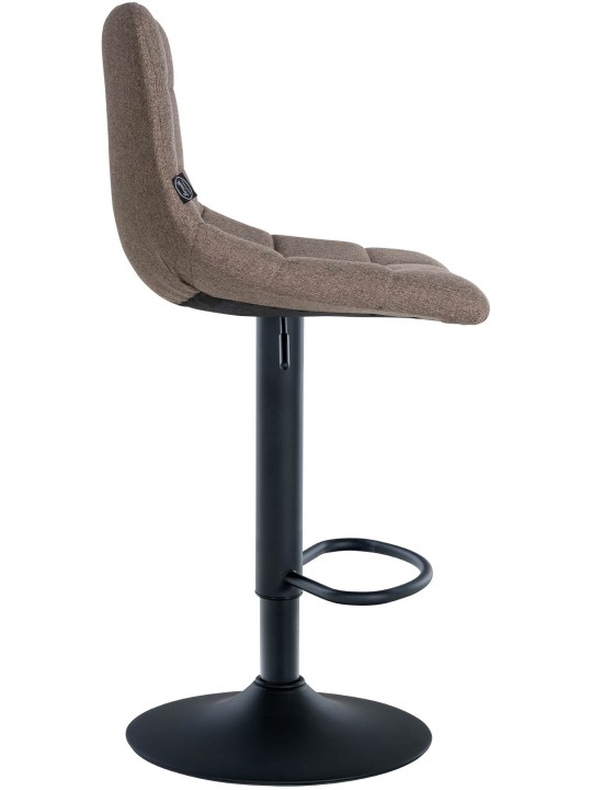 Set 2 taburete de bar tesatura Jerry, taupe