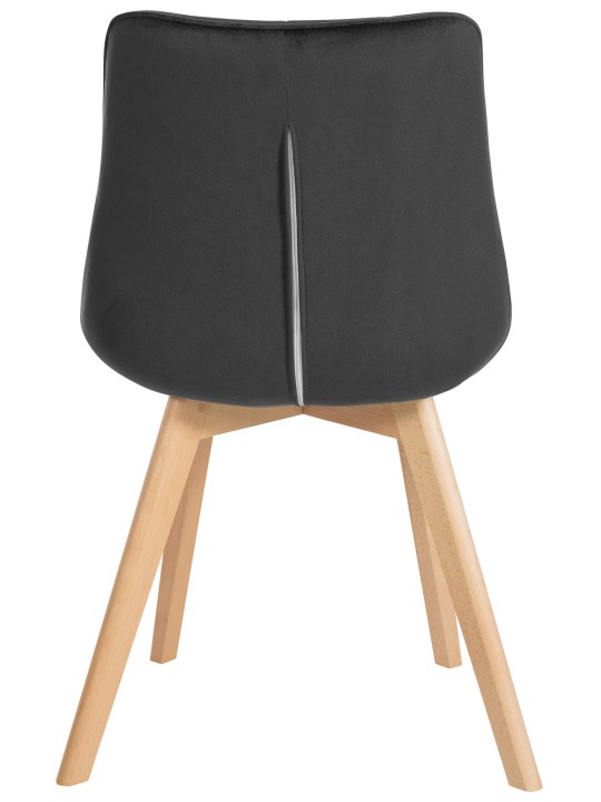 Set 2 scaune Brook catifea, negru Set 2 scaune Brook catifea, negru