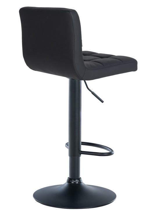 Taburet de bar Feni imitatie piele, negru