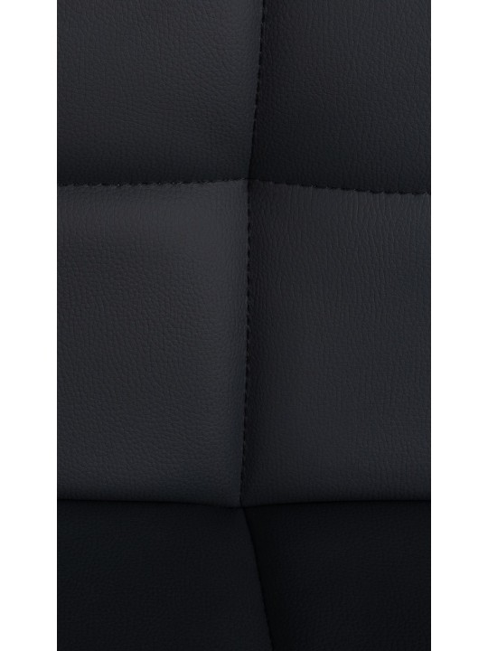 Set 2 taburete de bar Feni imitatie piele, negru