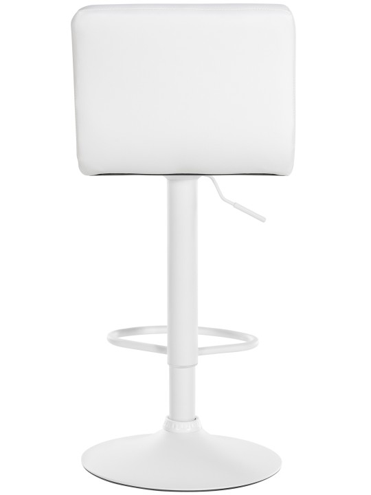 Set 2 taburete de bar Feni imitatie piele, alb