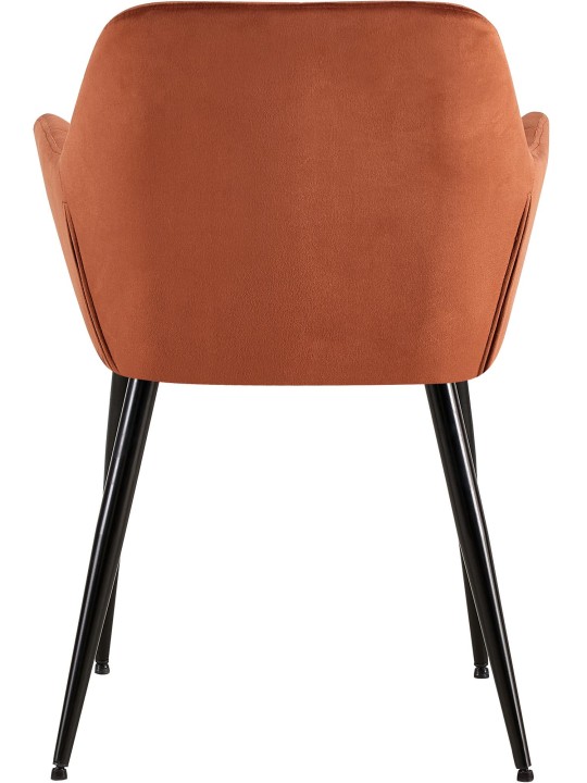 Scaun vizitator catifea Emia, maro