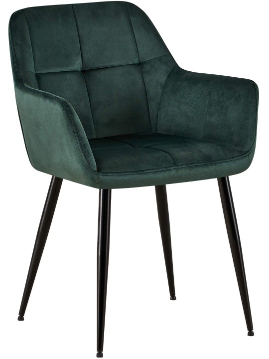 Scaun vizitator catifea Emia, verde