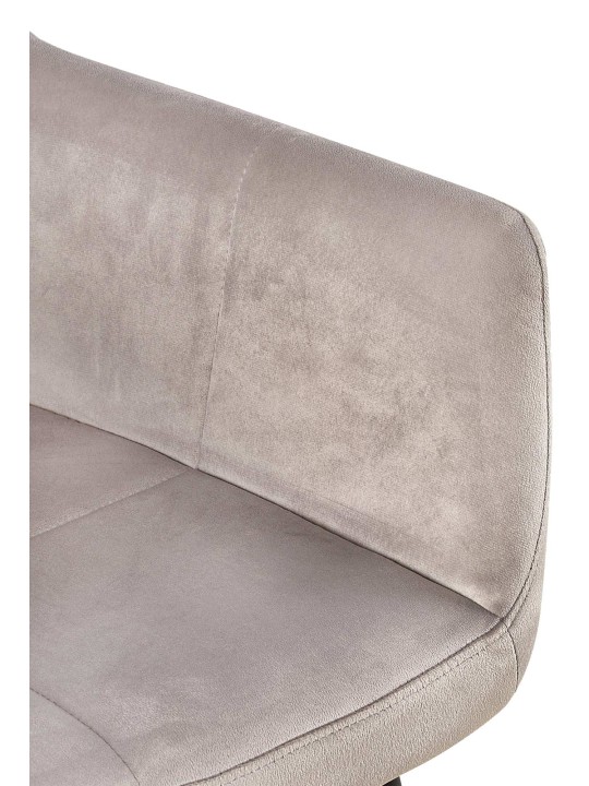 Scaun vizitator catifea Emia, gri deschis Scaun vizitator catifea Emia, gri deschis