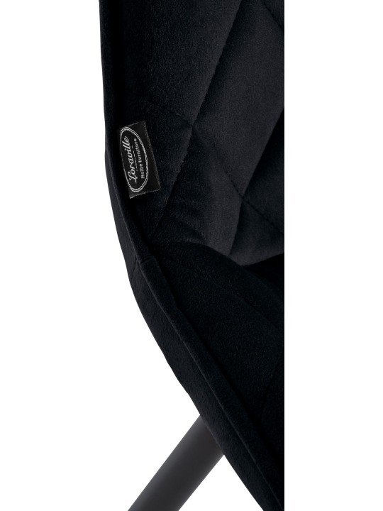 Scaun Springs Velvet, negru Scaun Springs Velvet, negru