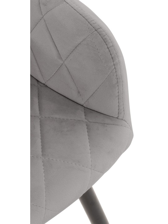 Scaun de sufragerie Shila catifea, gri Scaun de sufragerie Shila catifea, gri