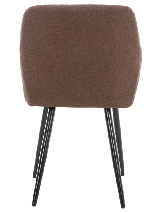 Set 2 scaune de sufragerie stofa Shila, maro