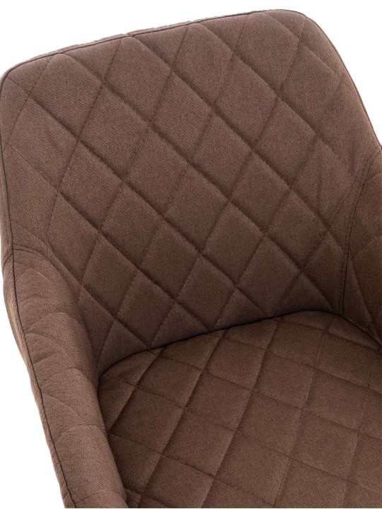 Set 2 scaune de sufragerie stofa Shila, maro