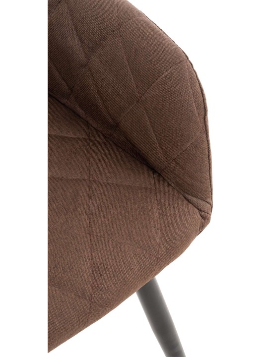 Set 2 scaune de sufragerie stofa Shila, maro