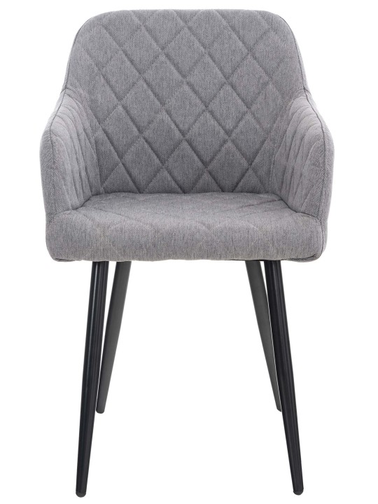 Set 2 scaune de sufragerie stofa Shila, gri Set 2 scaune de sufragerie stofa Shila, gri